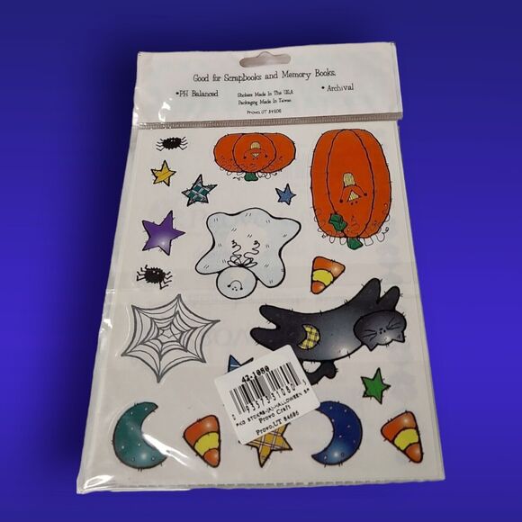 Vintage Halloween Letters Spooky Stickers Frances Meyer 1997 ProvoCraft Designer - Picture 9 of 9